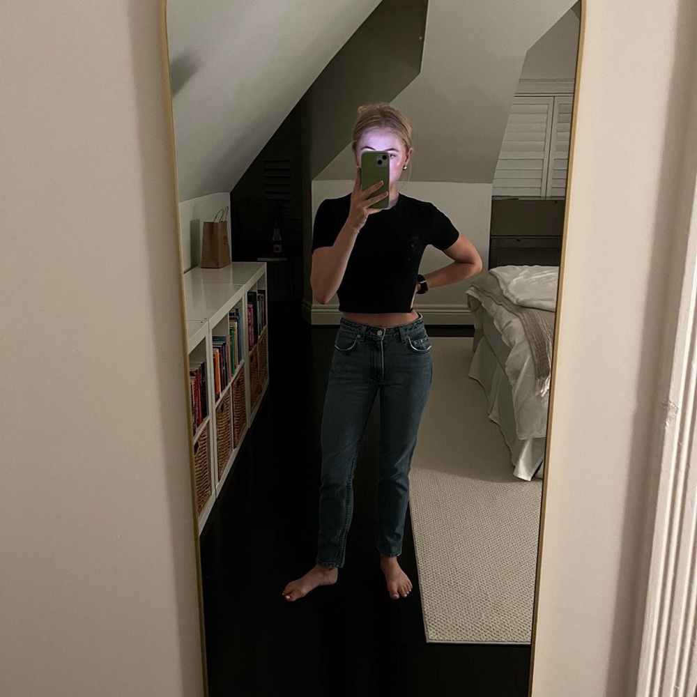 Reformation Light Blue Straight Leg Jeans - Picture 4 of 4